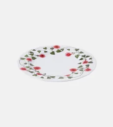 Ciclamino floral porcelain charger plate
