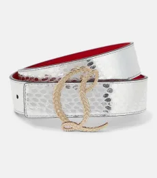 CL 35mm metallic leather belt