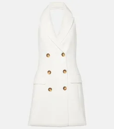 Claridge cotton-blend blazer dress Claridge cotton-blend blazer dress