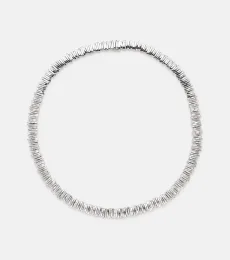 Classic 18kt white gold necklace with diamonds