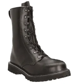 Classic Men's Para Combat Boots with Cap, Black,13 UK