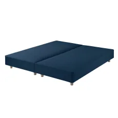 Classic Shallow Divan Base, King - Seven Navy
