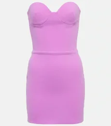 Clay bustier crêpe minidress Clay bustier crêpe minidress