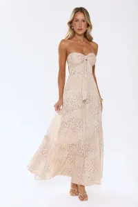 Cloud Leopard Strapless Maxi Dress Leopard Cloud Leopard Strapless Maxi Dress Leopard