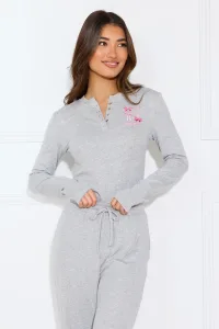 Cloud Nine Long Sleeve Pyjama Top Grey Cloud Nine Long Sleeve Pyjama Top Grey