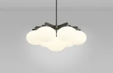 Cloudesley Medium - DALI-A Chandelier bronze with matt opal glass Cloudesley Medium - DALI-A Chandelier bronze with matt opal glass
