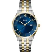 CLUSE Gold Mix Aravis Blue Dial Watch - Gold