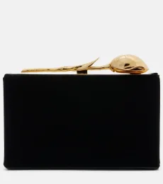 Clutch Bloom Mini de terciopelo
