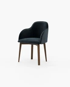 CLYDE Dining Chair & Bench Vienna Deep Blue