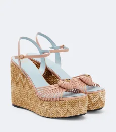 Cœur Royal leather espadrille wedges Cœur Royal leather espadrille wedges