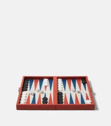 Coffret de backgammon Phileas Miniature en cuir Coffret de backgammon Phileas Miniature en cuir