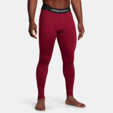 ColdGear® Elite Mens Leggings Cardinal / Metallic Silver Red