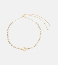 Collar Interlocking G con perlas sintéticas Collar Interlocking G con perlas sintéticas