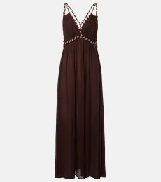 Collette open-back maxi dress