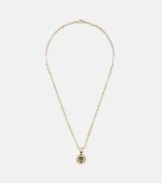 Collier en or 18 ct, émeraudes et diamants Collier en or 18 ct, émeraudes et diamants