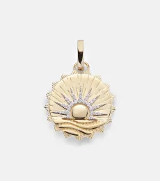 Collier New Beginnings - Internal Compass en or 18 ct et diamants