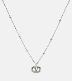 Collier Ovalette VLogo à ornements Collier Ovalette VLogo à ornements