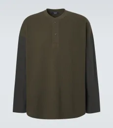 Comme des Garçons Homme Camiseta con botones de jersey de algodón Comme des Garçons Homme Camiseta con botones de jersey de algodón