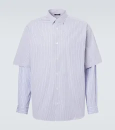 Comme des Garçons Homme Chemise rayée en popeline de coton Comme des Garçons Homme Chemise rayée en popeline de coton