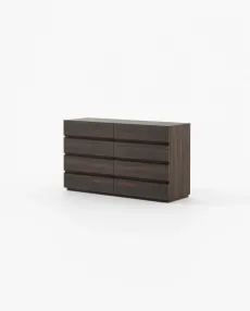 CONNOR Set of Chest of Drawers Smoked Eucalyptus Veneer Matte CONNOR Set of Chest of Drawers Smoked Eucalyptus Veneer Matte