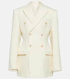 Contour double-breasted wool blazer Contour double-breasted wool blazer