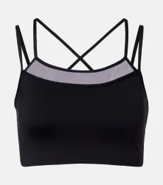 Cooper tulle-trimmed sports bra Cooper tulle-trimmed sports bra