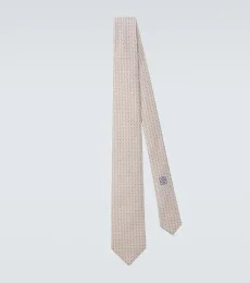 Corbata Archivio de jacquard de seda con lunares Corbata Archivio de jacquard de seda con lunares