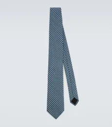 Corbata de jacquard de seda