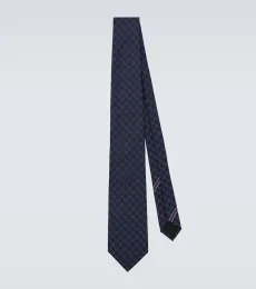 Corbata de sarga de seda con GG Corbata de sarga de seda con GG