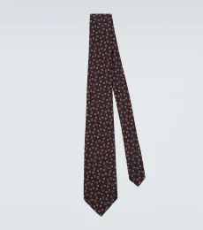 Corbata de seda en jacquard Corbata de seda en jacquard