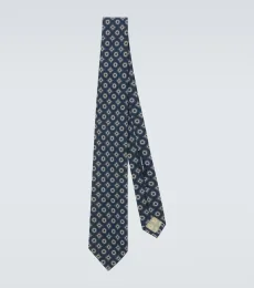 Corbata de seda estampada