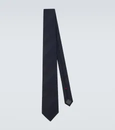 Corbata de seda jacquard a rayas Corbata de seda jacquard a rayas