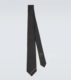 Corbata en jacquard de seda con Horsebit