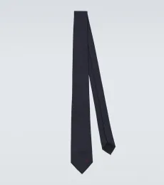 Corbata Horsebit de jacquard de seda Corbata Horsebit de jacquard de seda