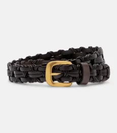 Cord woven leather belt Cord woven leather belt