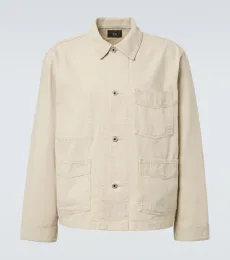 Corduroy-trimmed denim jacket Corduroy-trimmed denim jacket