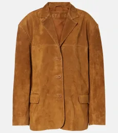 Corrine single-breasted suede jacket Corrine single-breasted suede jacket