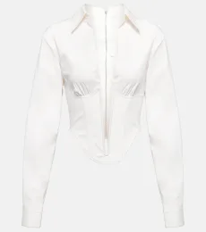 Corset cotton-blend top Corset cotton-blend top