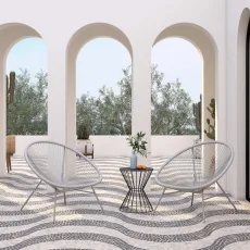 COSMOLIVING (UK) Avo XL Lounge Chair 2PK Light Grey COSMOLIVING (UK) Avo XL Lounge Chair 2PK Light Grey