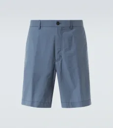 Cotton-blend Bermuda shorts