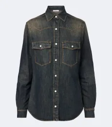 Cotton-blend denim shirt Cotton-blend denim shirt