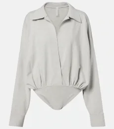 Cotton-blend jersey bodysuit Cotton-blend jersey bodysuit