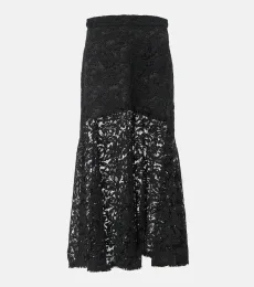 Cotton-blend lace maxi skirt Cotton-blend lace maxi skirt