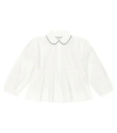 Cotton-blend poplin blouse Cotton-blend poplin blouse