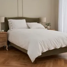 Cotton Collection Dyed Stripe Duvet Cover - Natural, King Cotton Collection Dyed Stripe Duvet Cover - Natural, King
