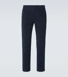 Cotton corduroy straight pants