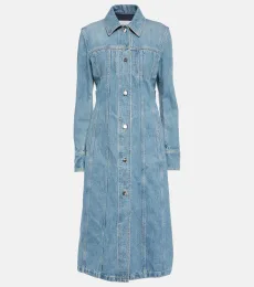 Cotton denim shirt dress Cotton denim shirt dress