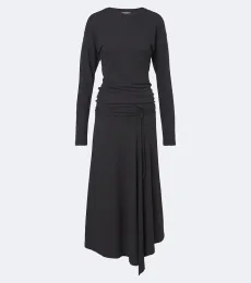 Cotton jersey crêpe midi dress Cotton jersey crêpe midi dress