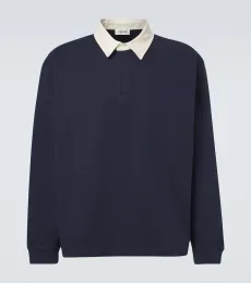 Cotton jersey polo sweater Cotton jersey polo sweater