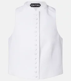 Cotton piquÃ waistcoat